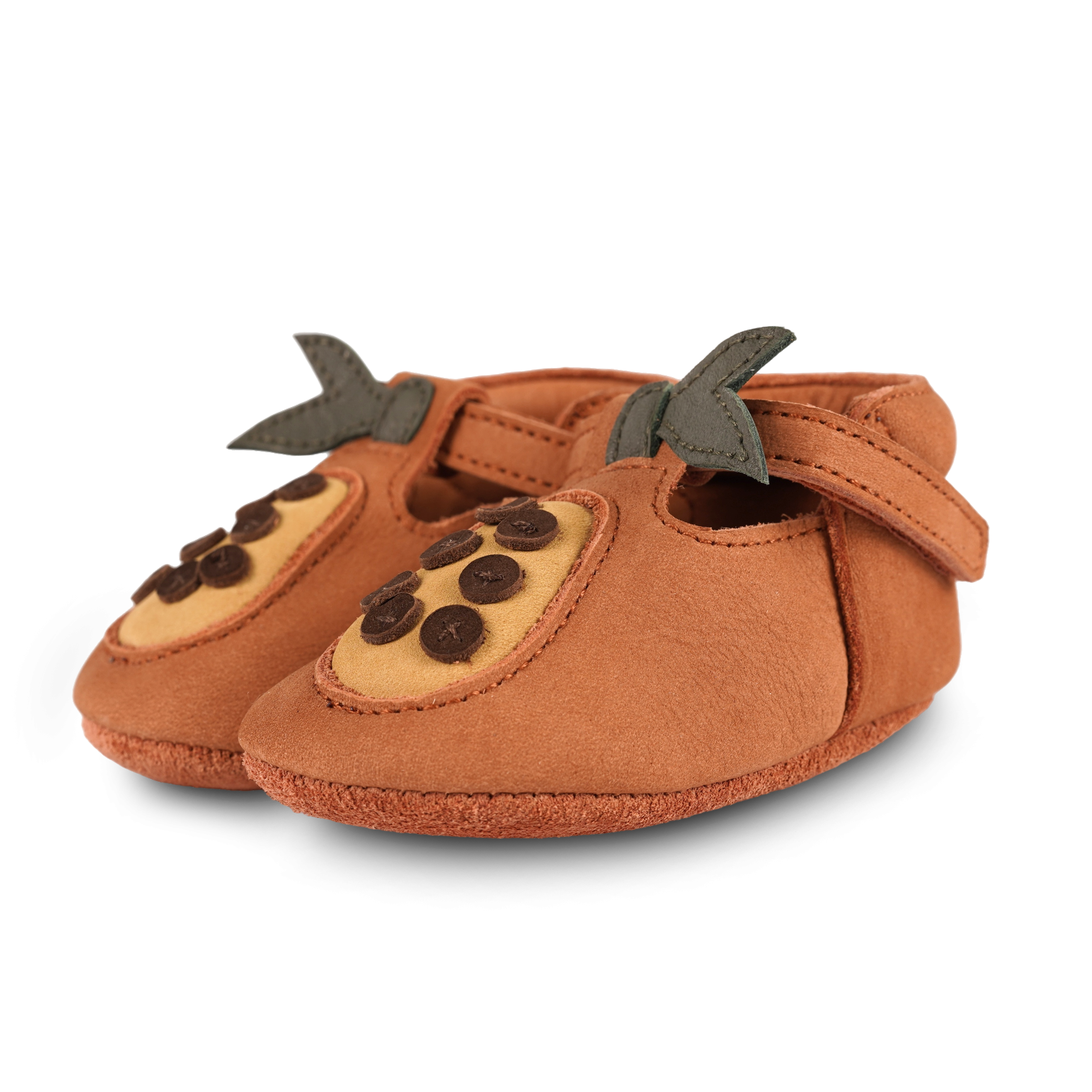 Nanoe Shoes | Papaya | Walnut Nubuck