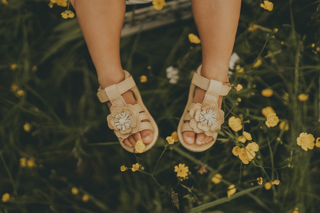 Tuti Fields Sandals | Buttercup | Gold Metallic Nubuck