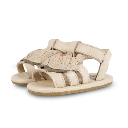 Tuti Fields Sandals | Water Lily | Cream Leather