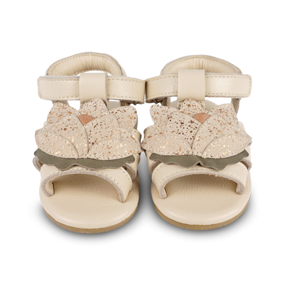 Tuti Fields Sandals | Water Lily | Cream Leather