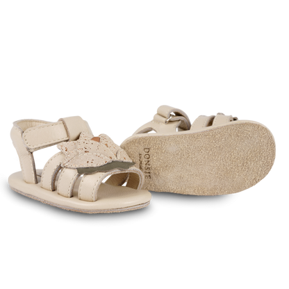 Tuti Fields Sandals | Water Lily | Cream Leather