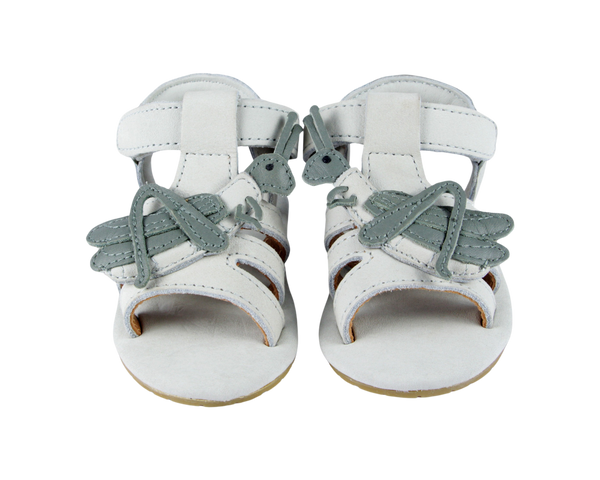 Tuti Sky Sandals | Grasshopper | Light Grey Nubuck