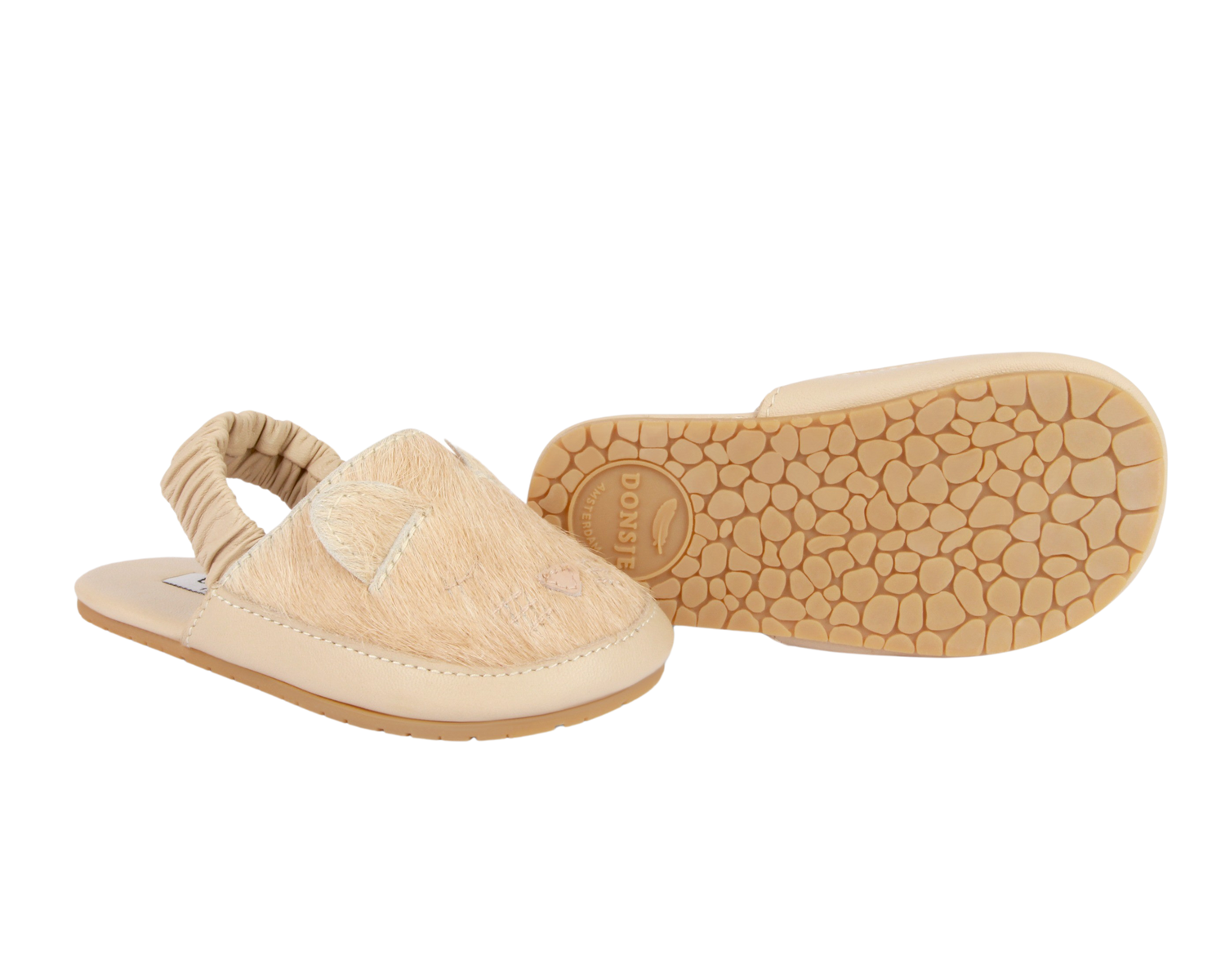 Beige Cow Flip Flops (A) Beige Cow Flip Flops (A)
