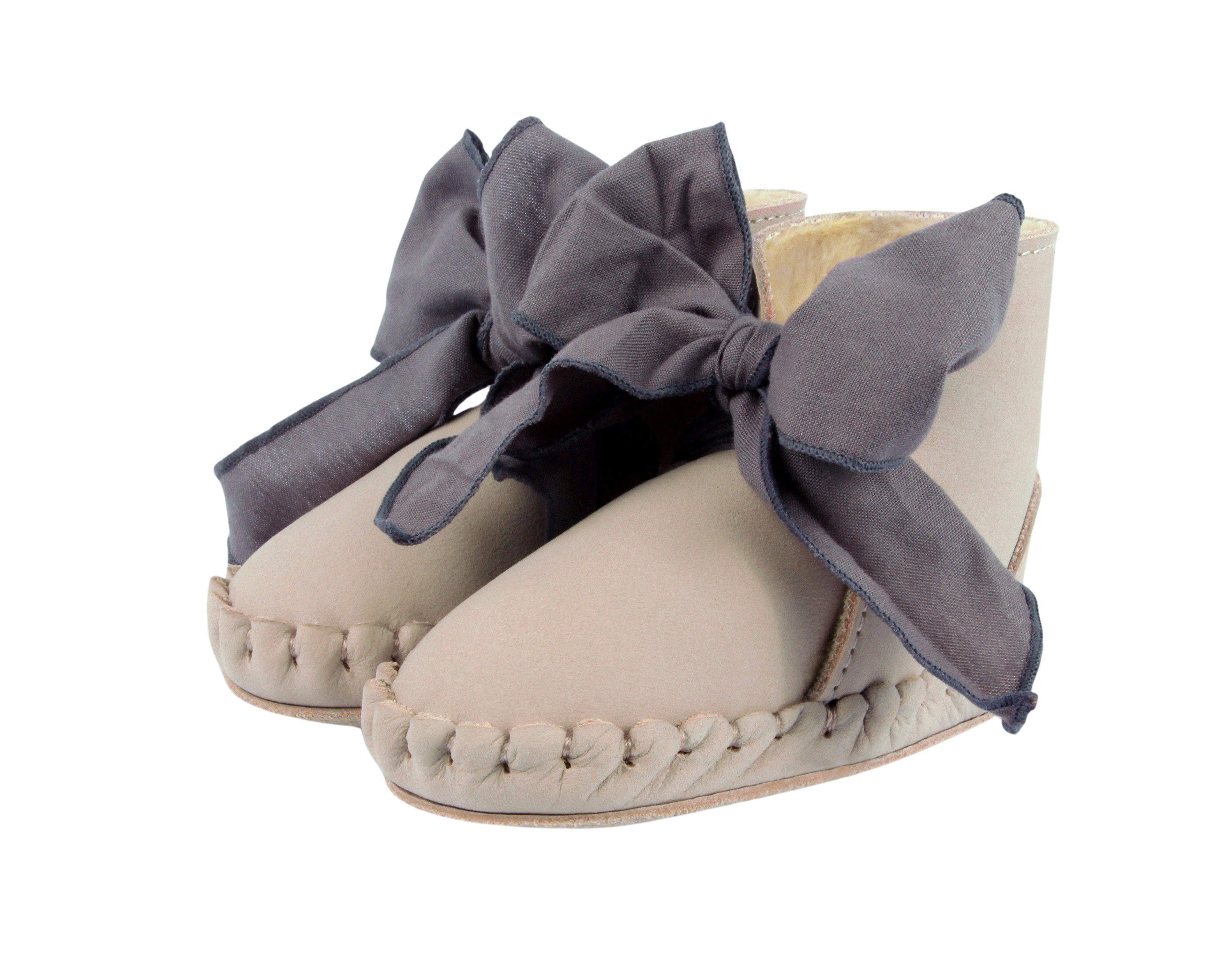 Pina Organza Booties | Lilac Nubuck + Lavender Cotton