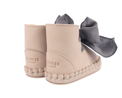 Pina Organza Booties | Lilac Nubuck + Lavender Cotton