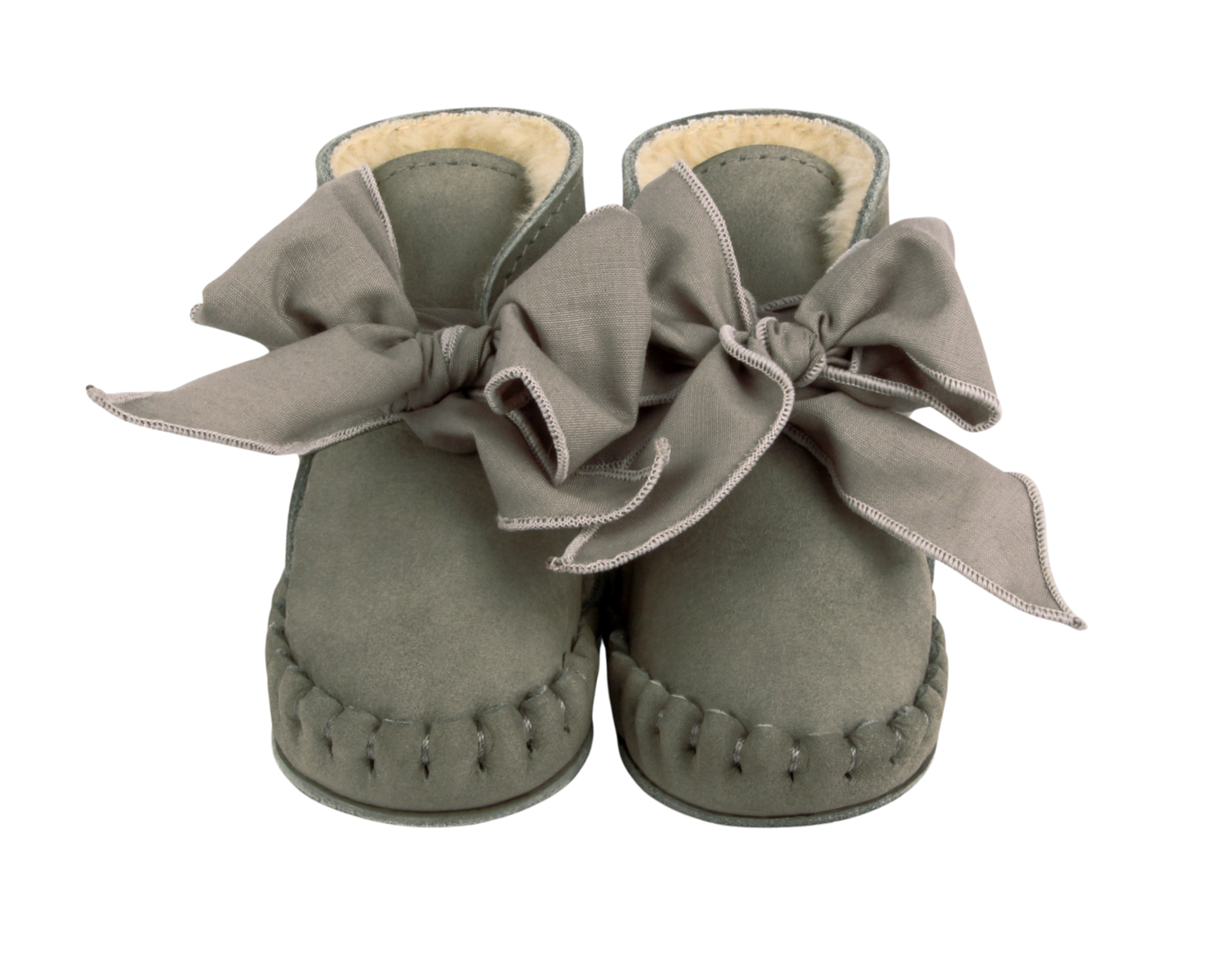 Pina Organza Booties | Stone Nubuck + Stone Cotton