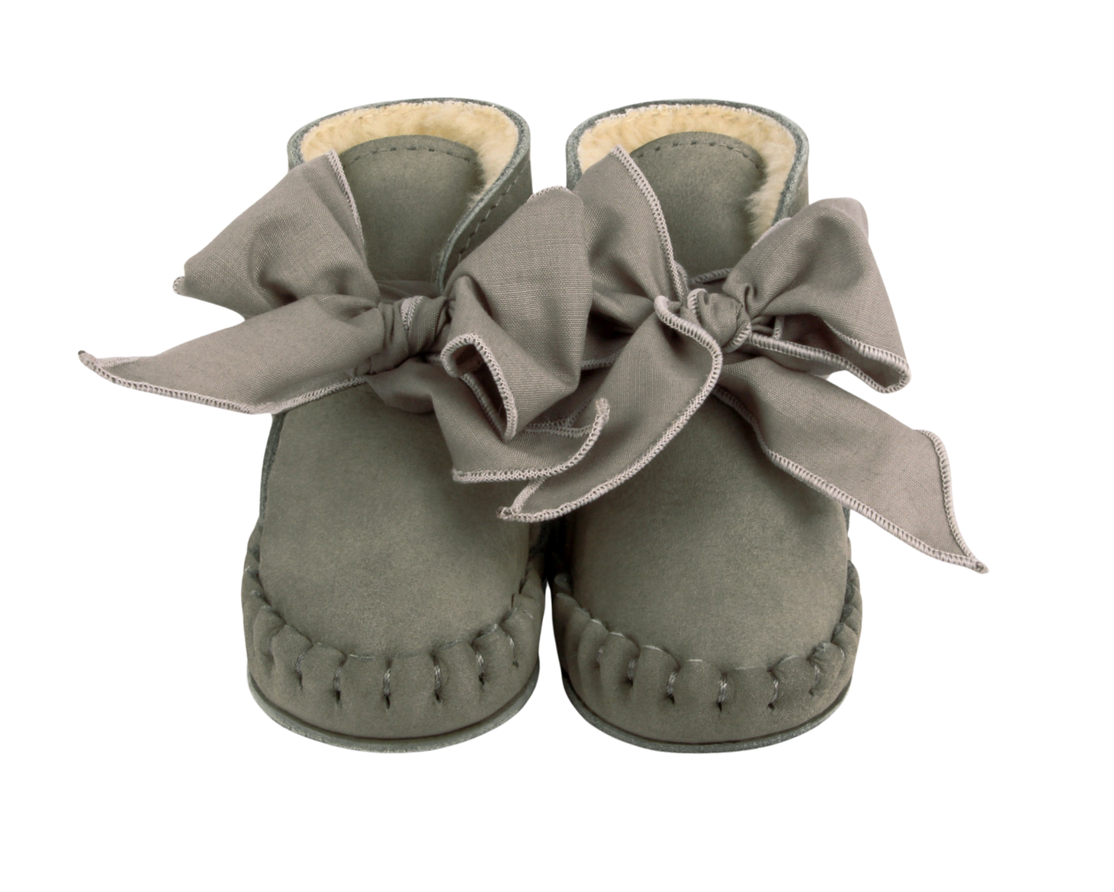 Pina Organza Booties | Stone Nubuck + Stone Cotton