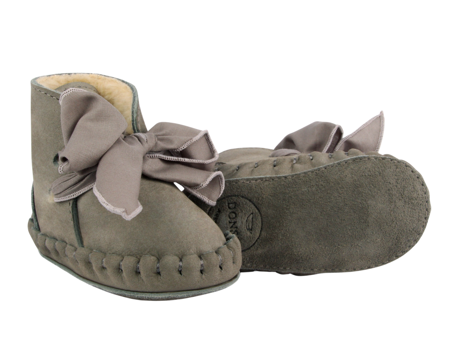 Pina Organza Booties | Stone Nubuck + Stone Cotton