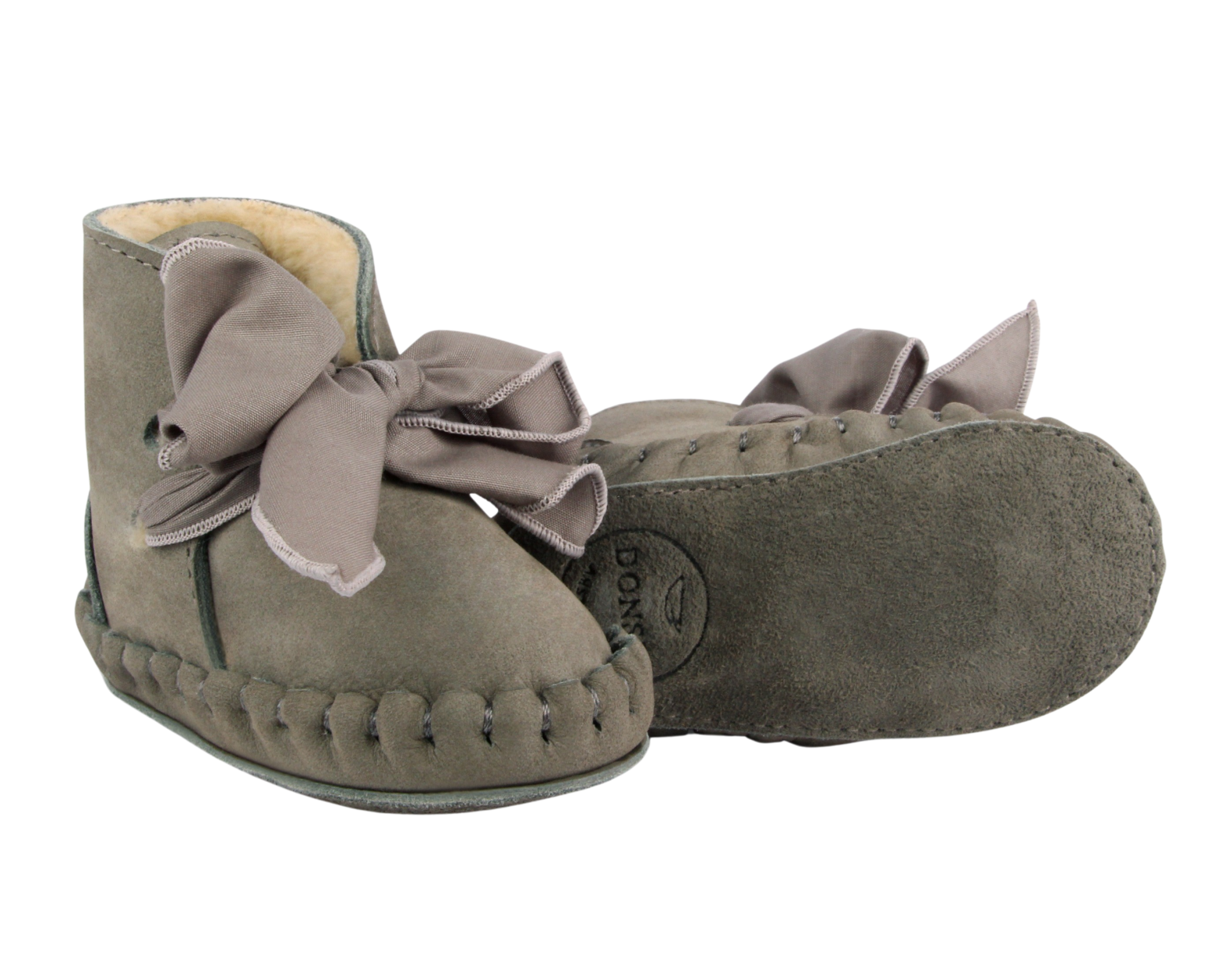 Pina Organza Booties | Stone Nubuck + Stone Cotton