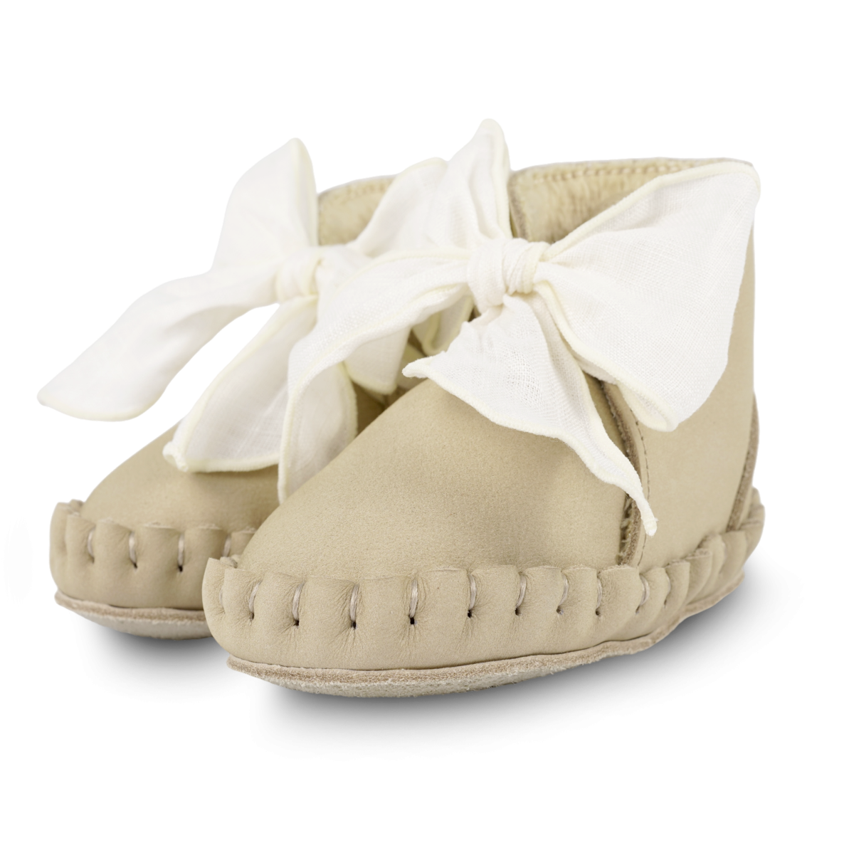 Pina Organza Booties | Taupe Nubuck