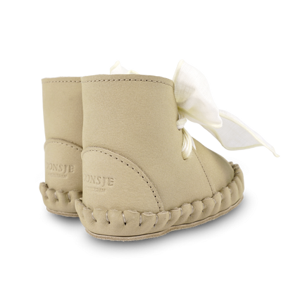 Pina Organza Booties | Taupe Nubuck