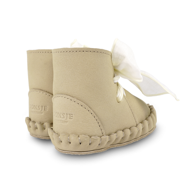 Pina Organza Booties | Taupe Nubuck
