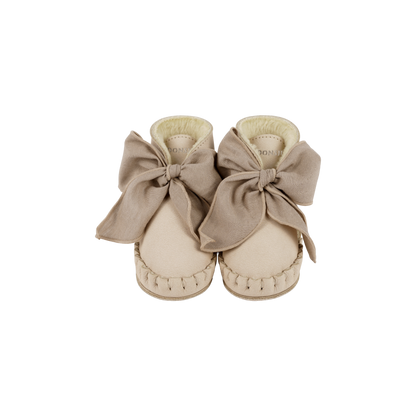 Pina Organza Booties | Powder Nubuck