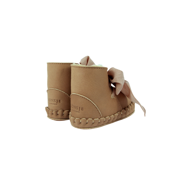 Pina Organza Booties | Truffle Nubuck