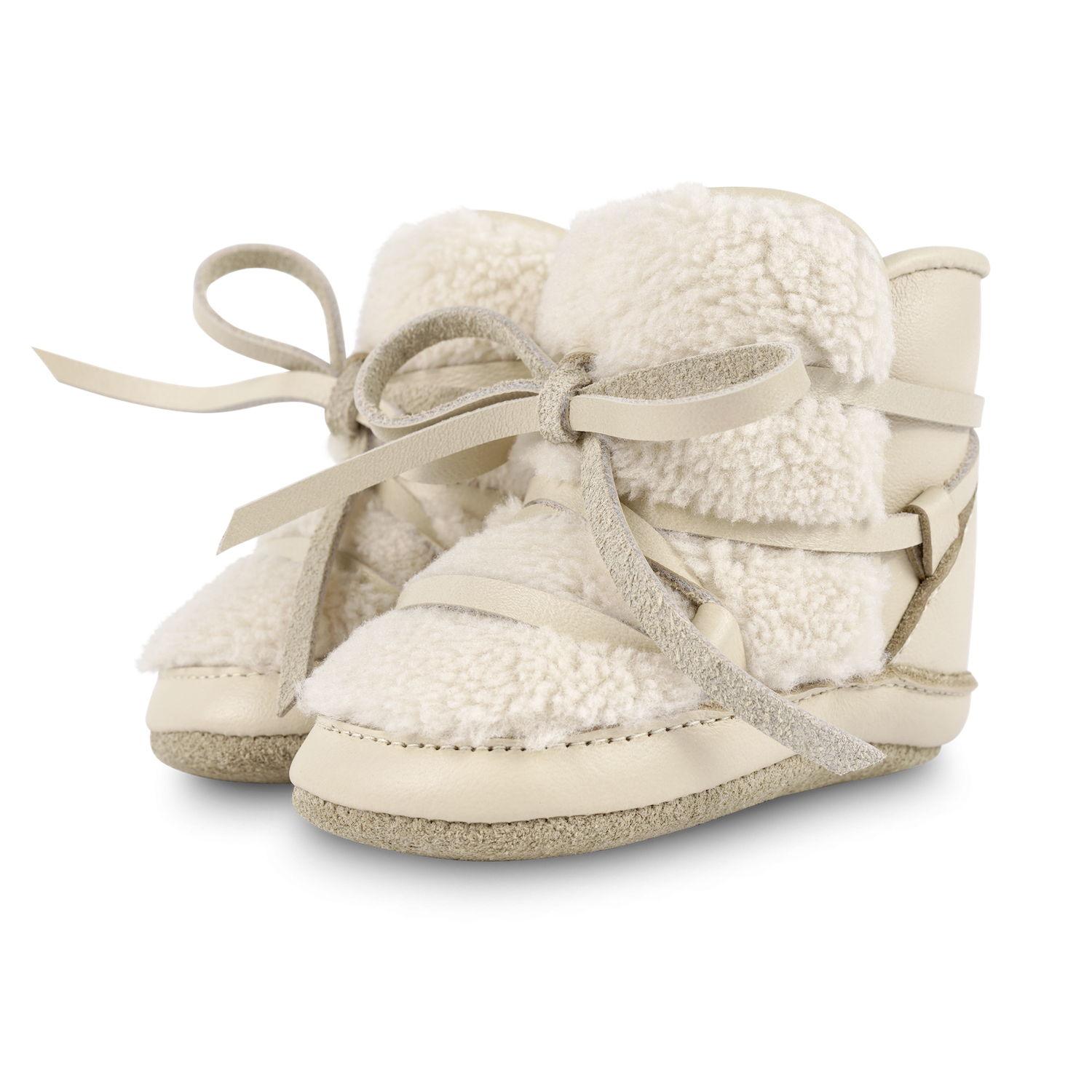 Cassi Booties | Cream Leather