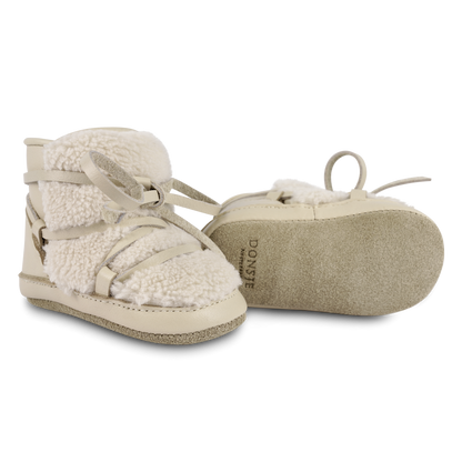 Cassi Booties | Cream Leather