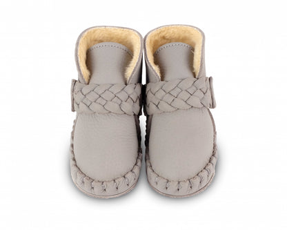 Mace Booties | Elephant Grey Leather