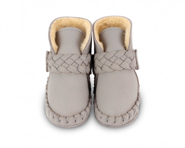 Mace Booties | Elephant Grey Leather