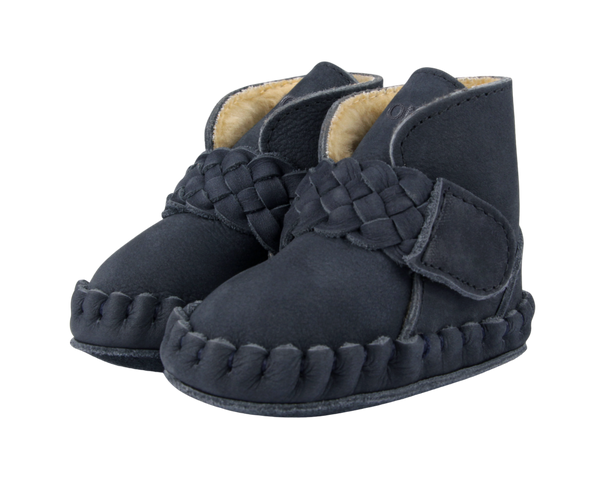 Mace Booties | Navy Nubuck