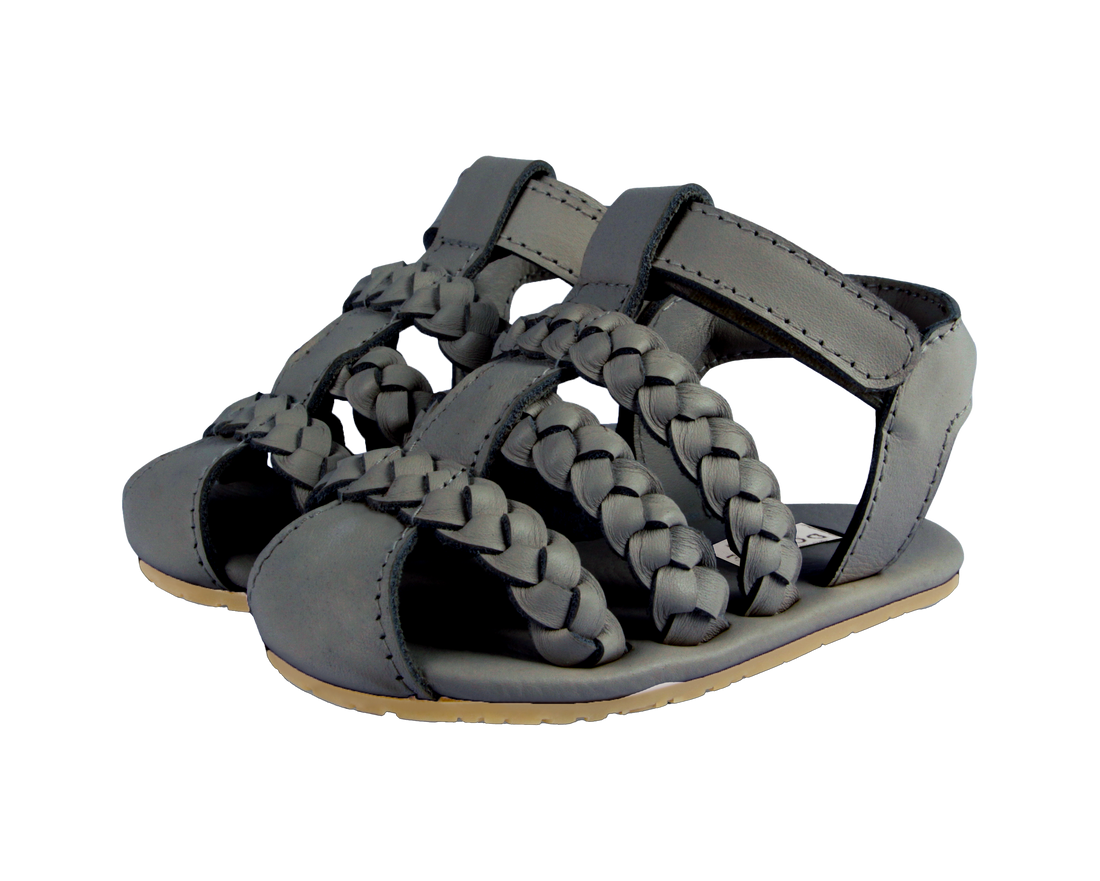 Pam Sandals | Blue Stone Leather