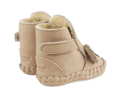 Kapi Exclusive Booties | Fluffy Koala | Taupe Nubuck