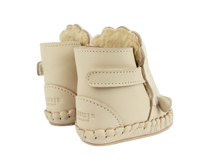 Kapi Exclusive Booties | Lammy | Cream Leather