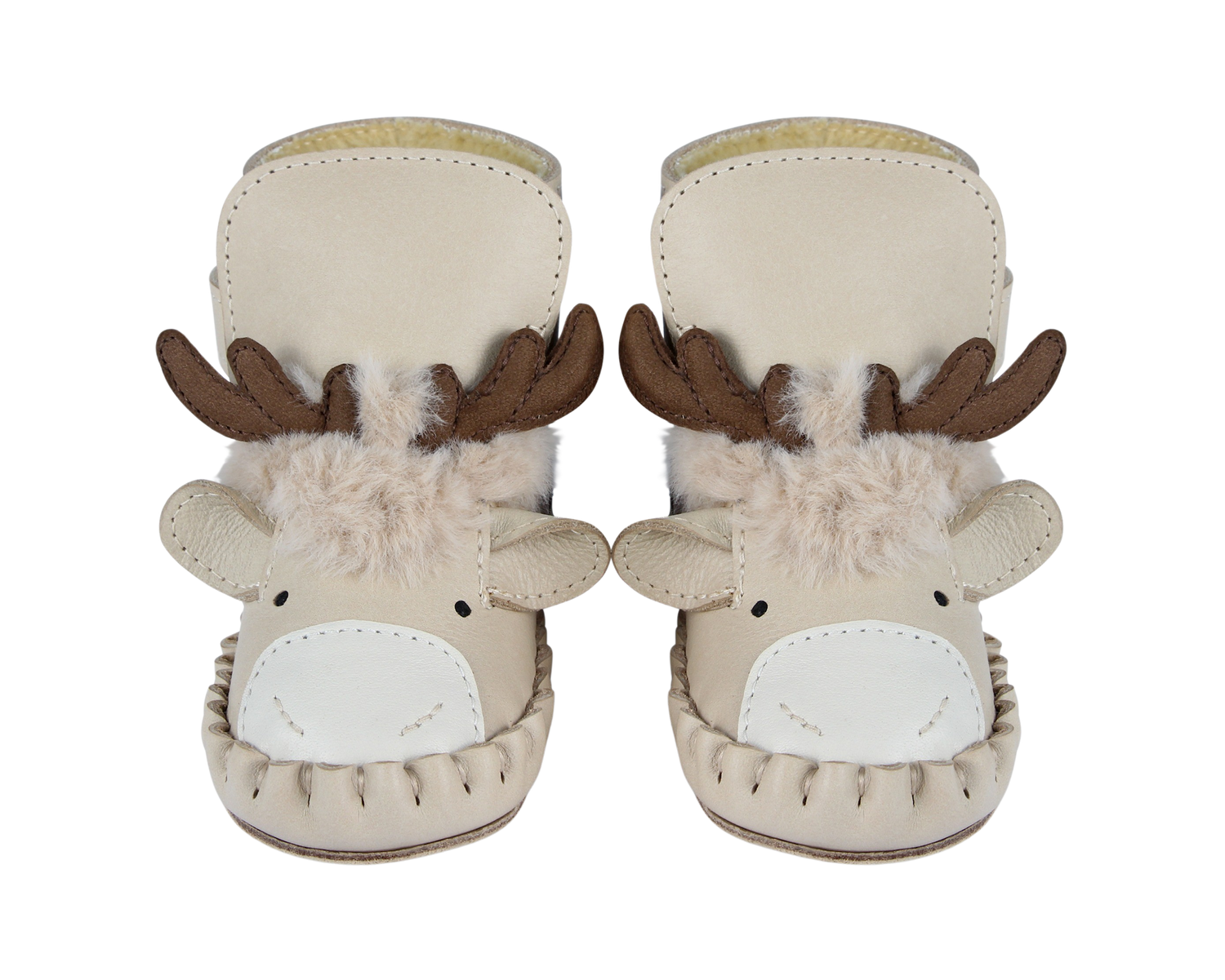 Kapi Exclusive Booties | Reindeer | Ivory Classic Leather