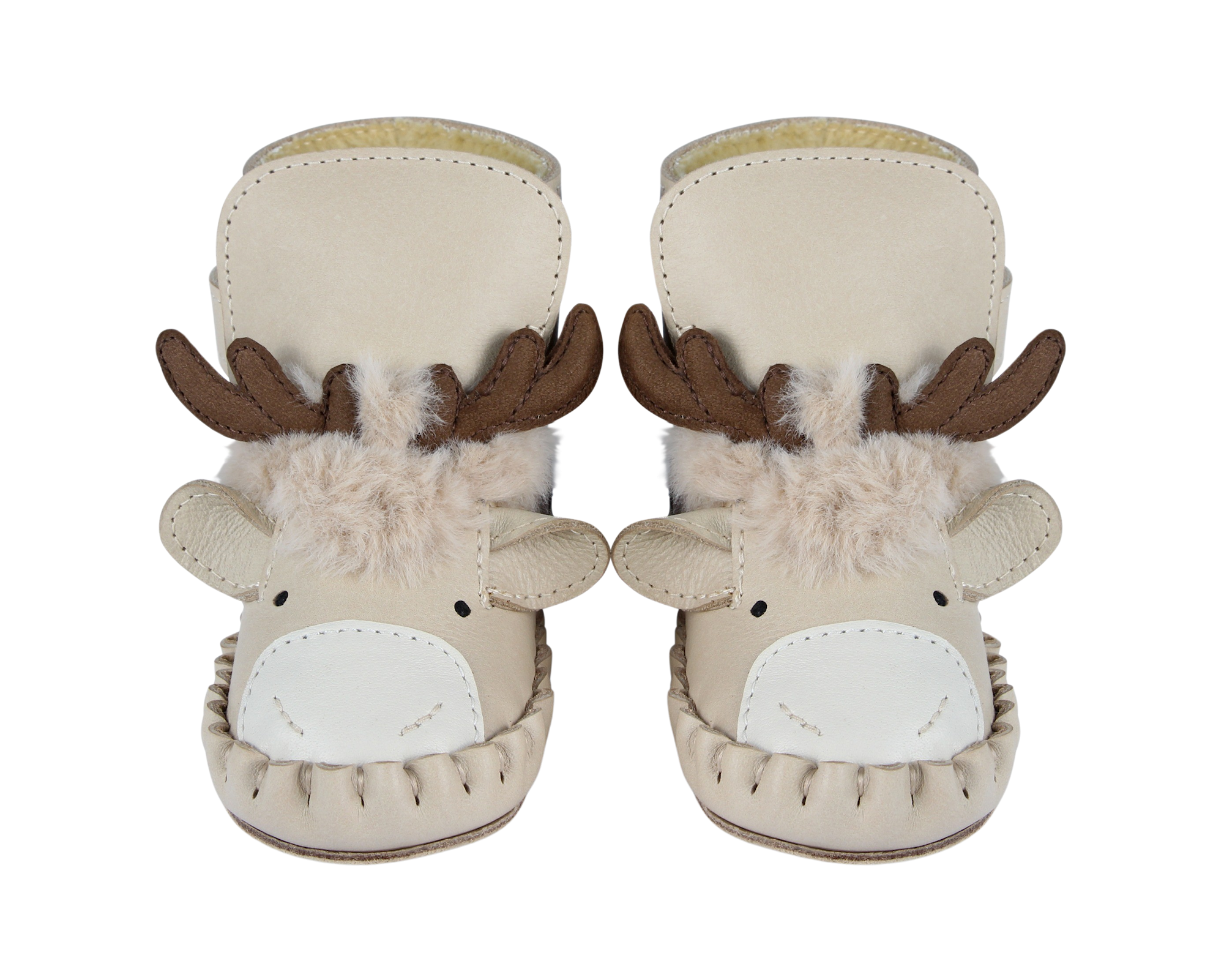 Kapi Exclusive Booties | Reindeer | Ivory Classic Leather