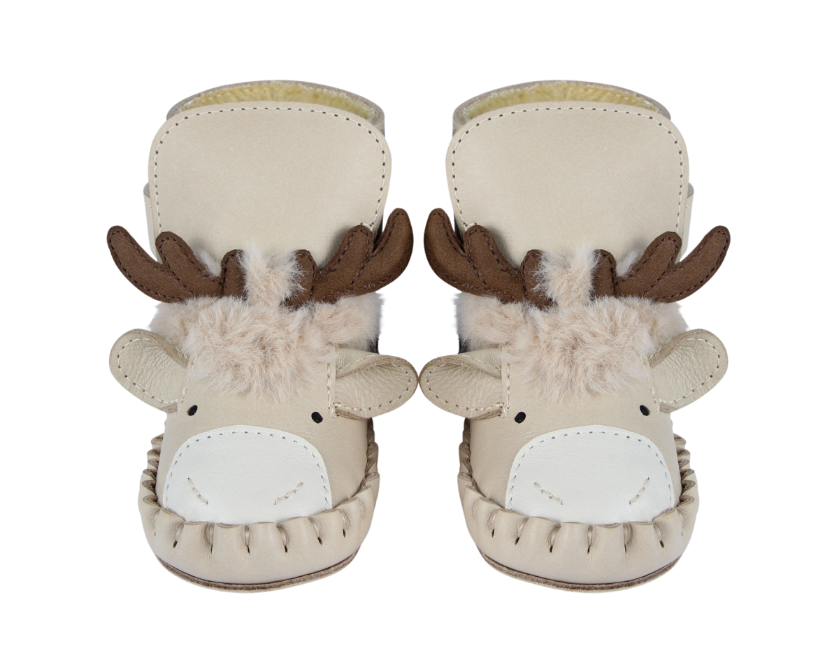 Kapi Exclusive Booties | Reindeer | Ivory Classic Leather