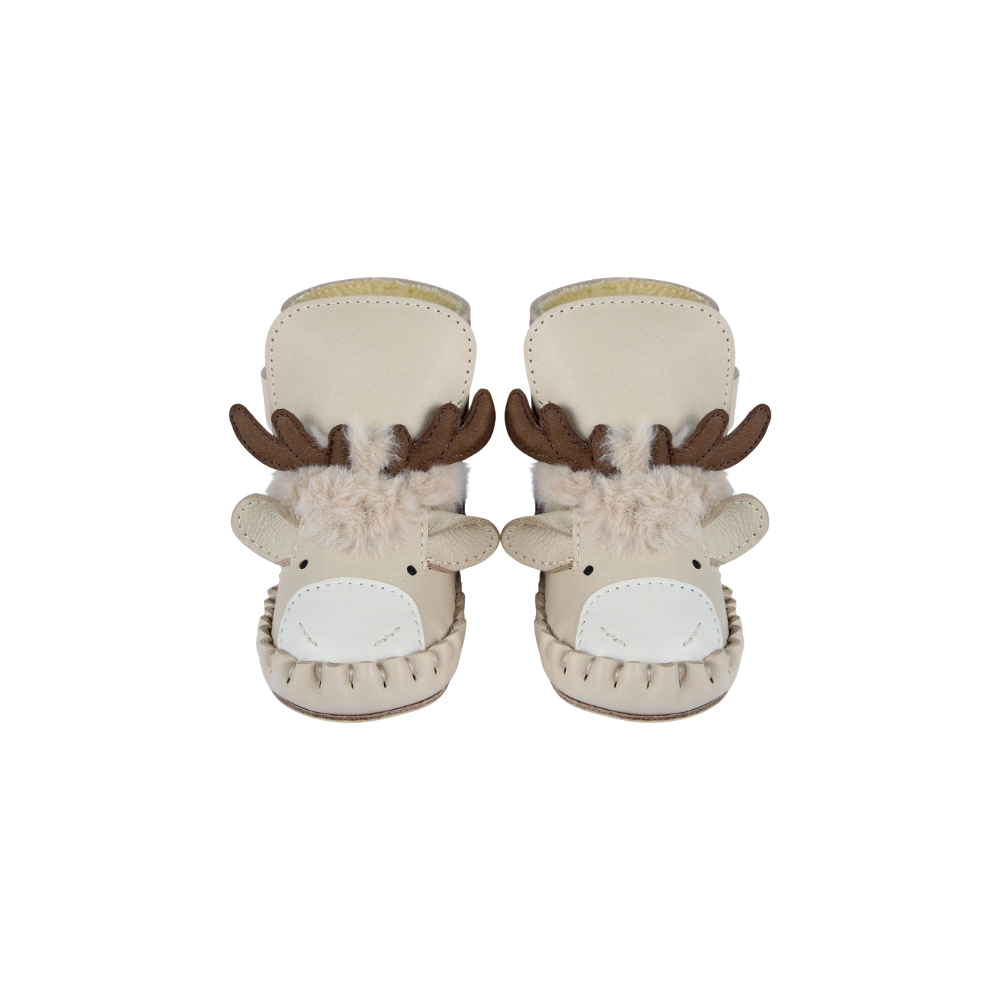 Kapi Exclusive Booties | Reindeer | Ivory Classic Leather