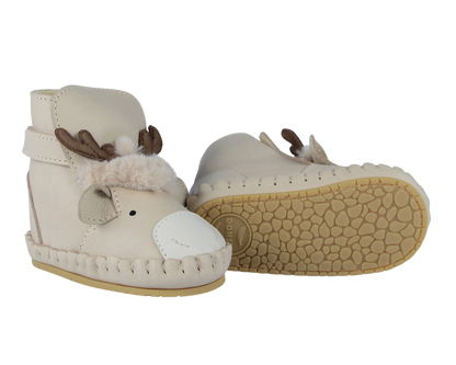 Kapi Exclusive Booties | Reindeer | Ivory Classic Leather