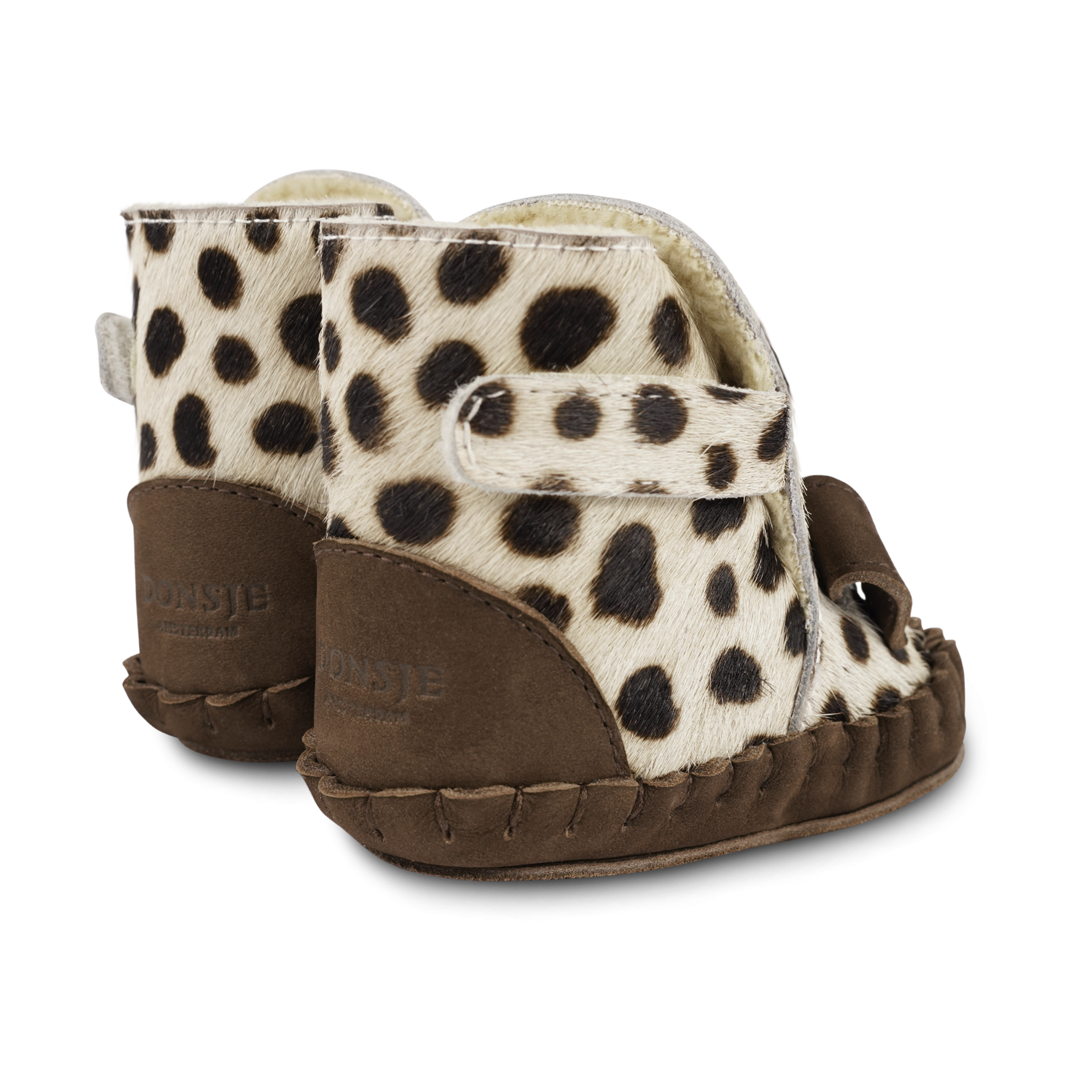 Kapi Exclusive Booties | Dalmatian | Black Spotted Cow Hair