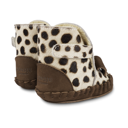 Kapi Exclusive Booties | Dalmatian | Black Spotted Cow Hair