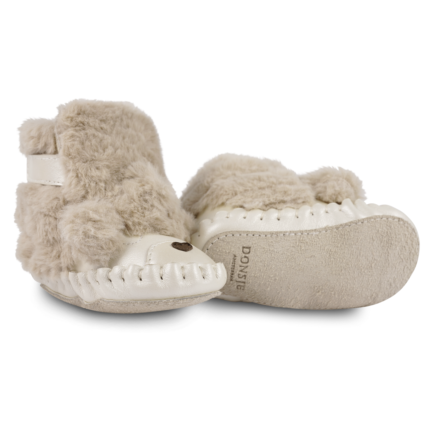 Kapi Exclusive Booties | Poodle | Light Beige Soft Faux Fur