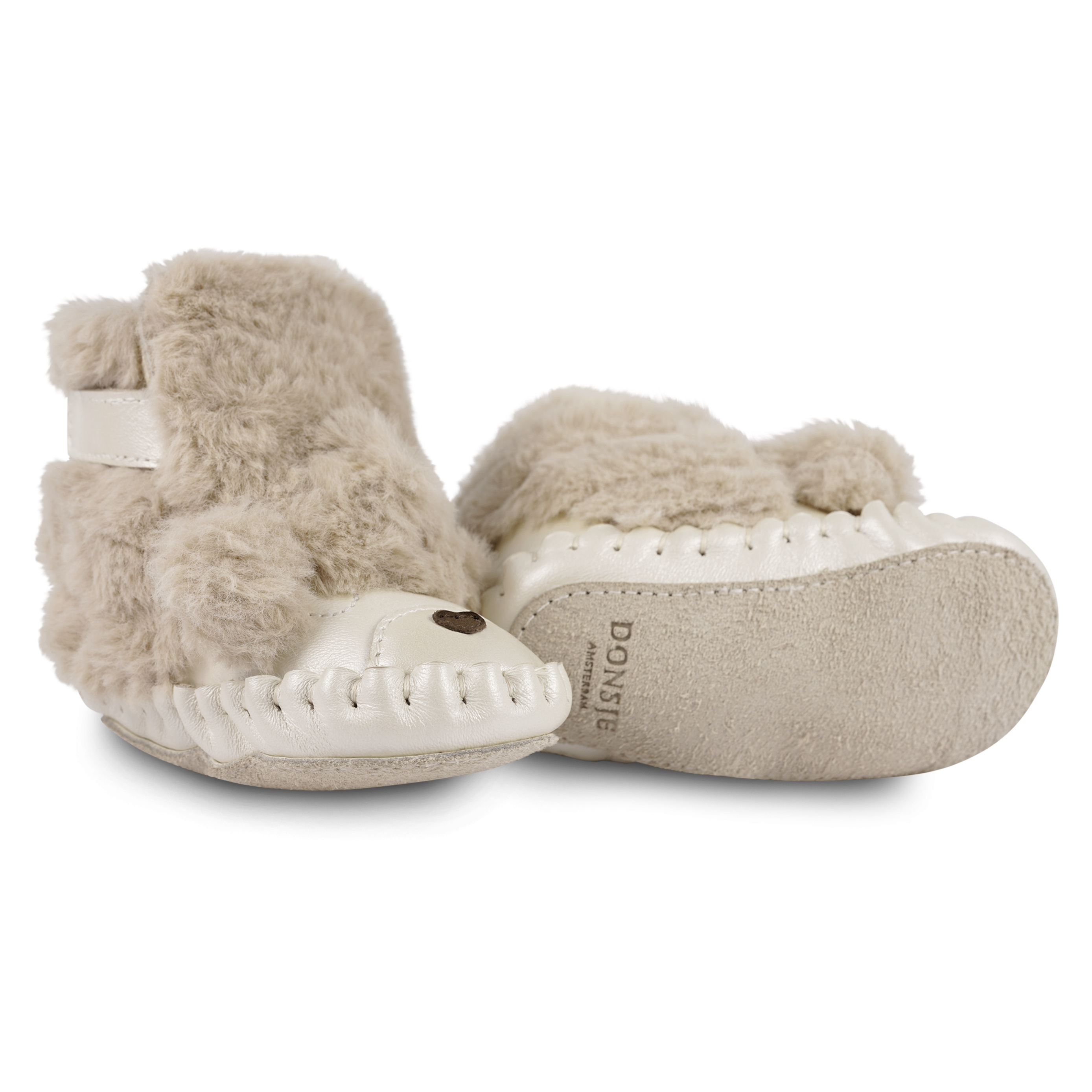 Kapi Exclusive Booties | Poodle | Light Beige Soft Faux Fur