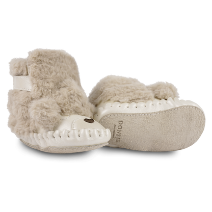 Kapi Exclusive Booties | Poodle | Light Beige Soft Faux Fur