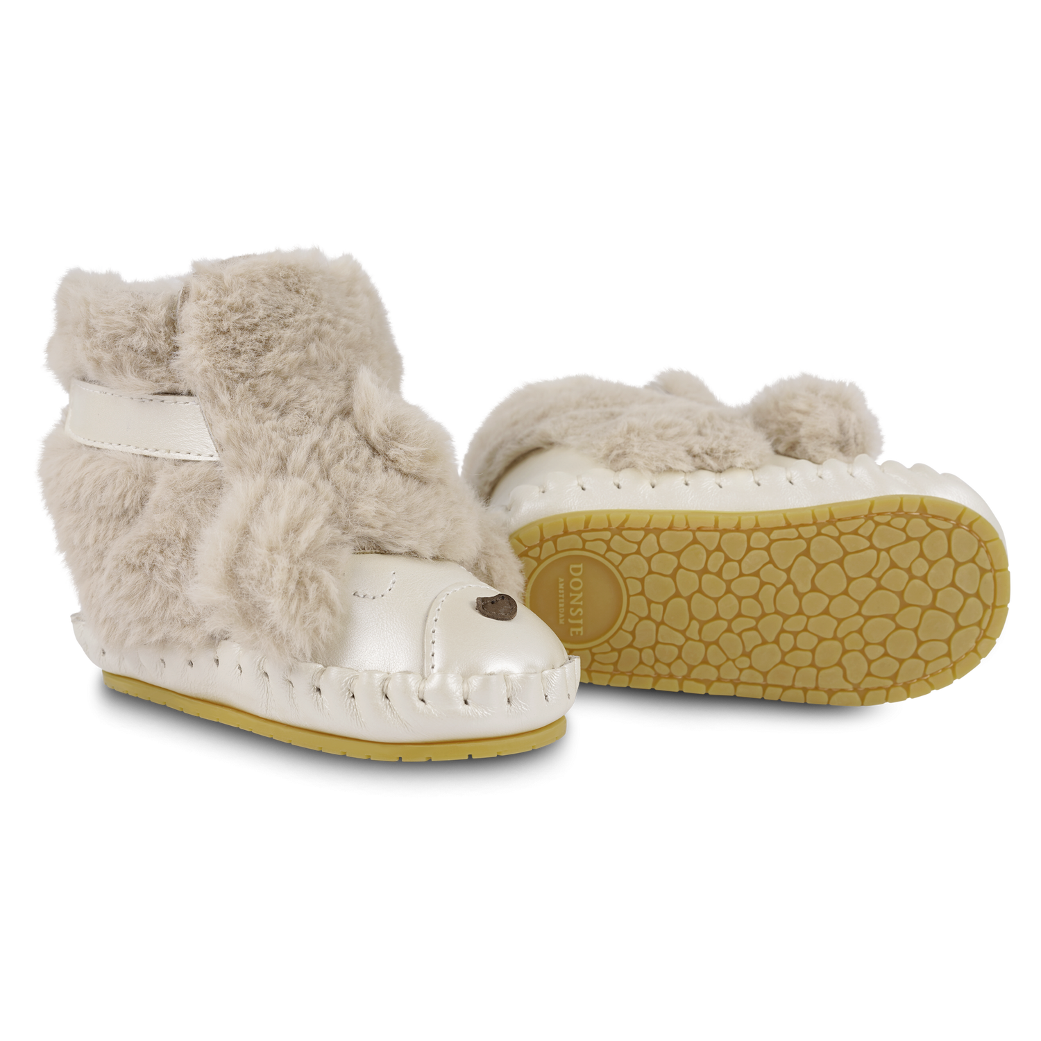 Kapi Exclusive Booties | Poodle | Light Beige Soft Faux Fur