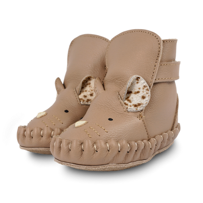 Kapi Exclusive Booties | Mouse | Praline Leather