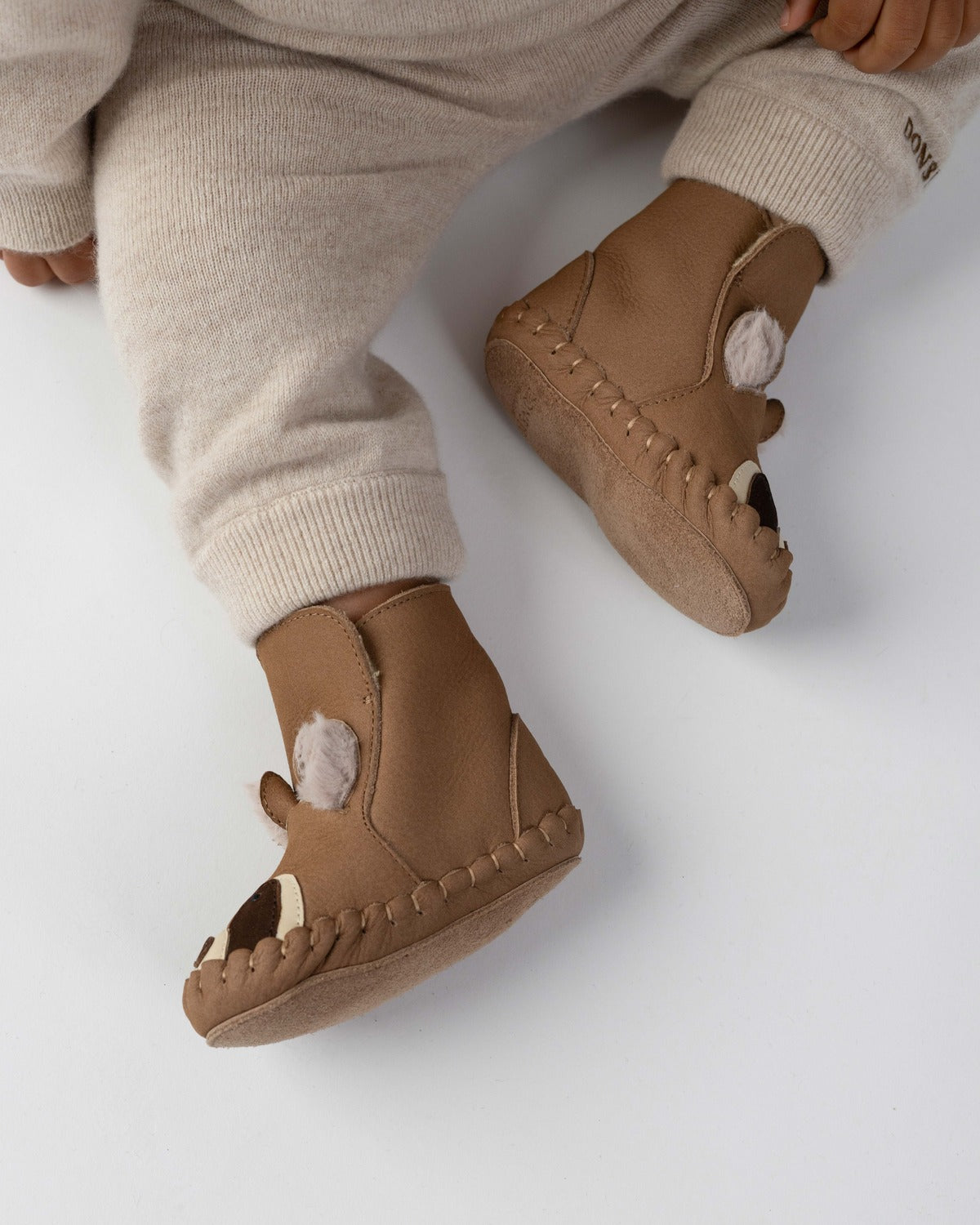 Kapi Exclusive Booties | Raccoon | Truffle Nubuck