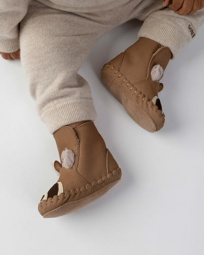 Kapi Exclusive Booties | Raccoon | Truffle Nubuck