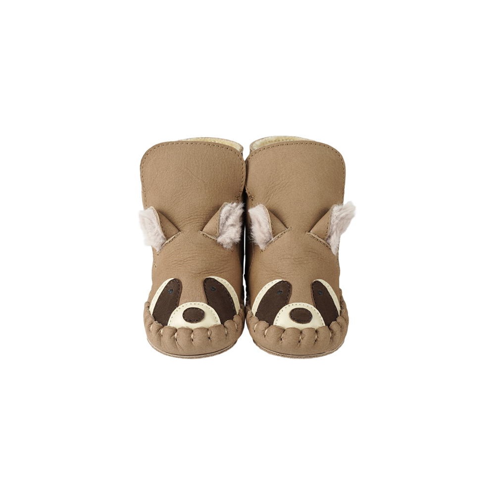 Kapi Exclusive Booties | Raccoon | Truffle Nubuck