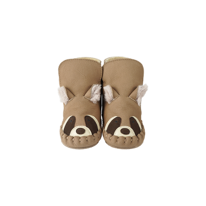 Kapi Exclusive Booties | Raccoon | Truffle Nubuck