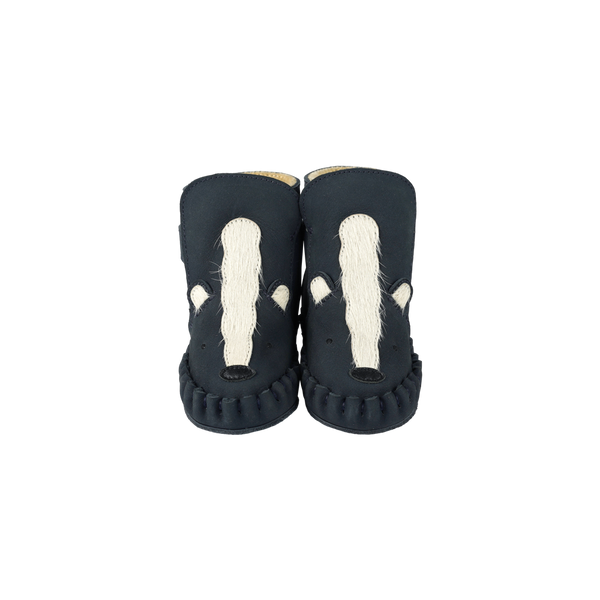 Kapi Exclusive Booties | Skunk | Navy Nubuck