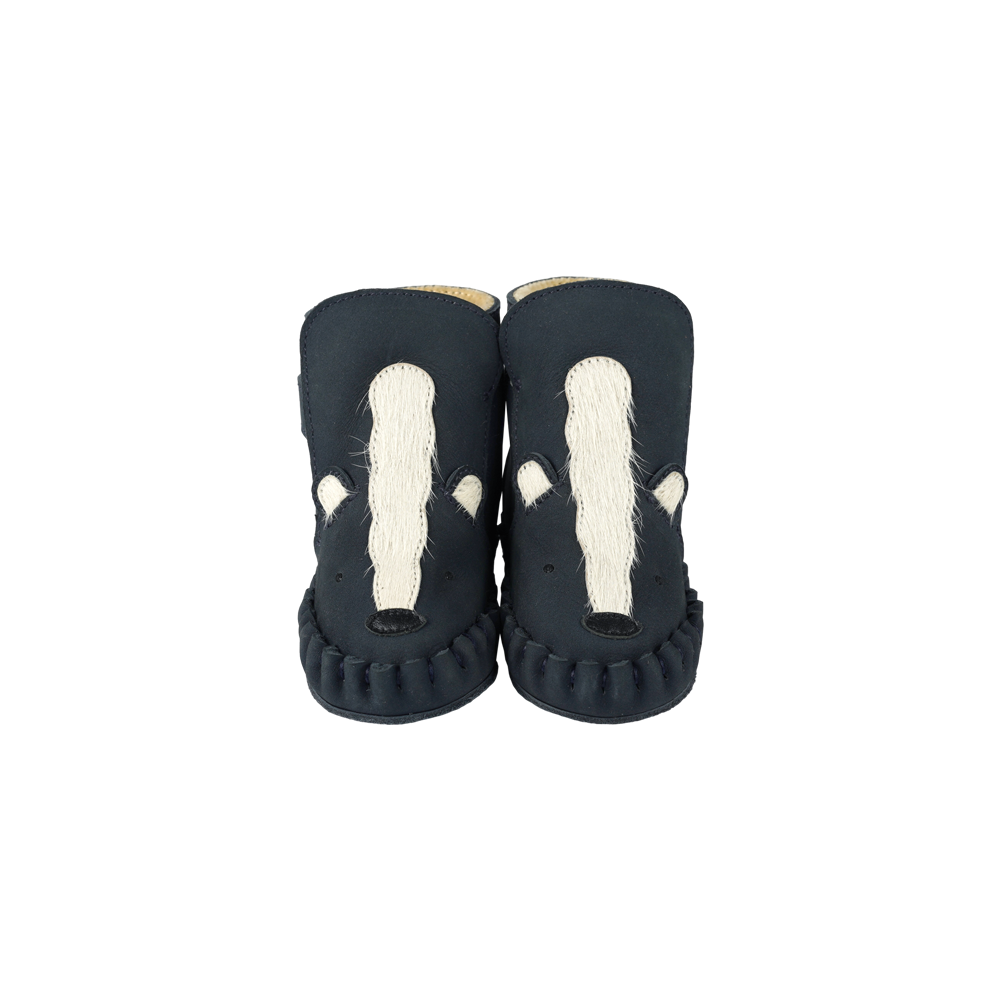 Kapi Exclusive Booties | Skunk | Navy Nubuck