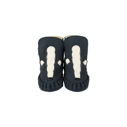 Kapi Exclusive Booties | Skunk | Navy Nubuck