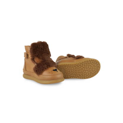 Kapi Exclusive Booties | Leo | Camel Classic Leather