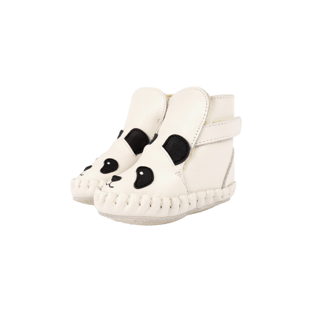 Kapi Classic Booties | Panda | Off White Leather