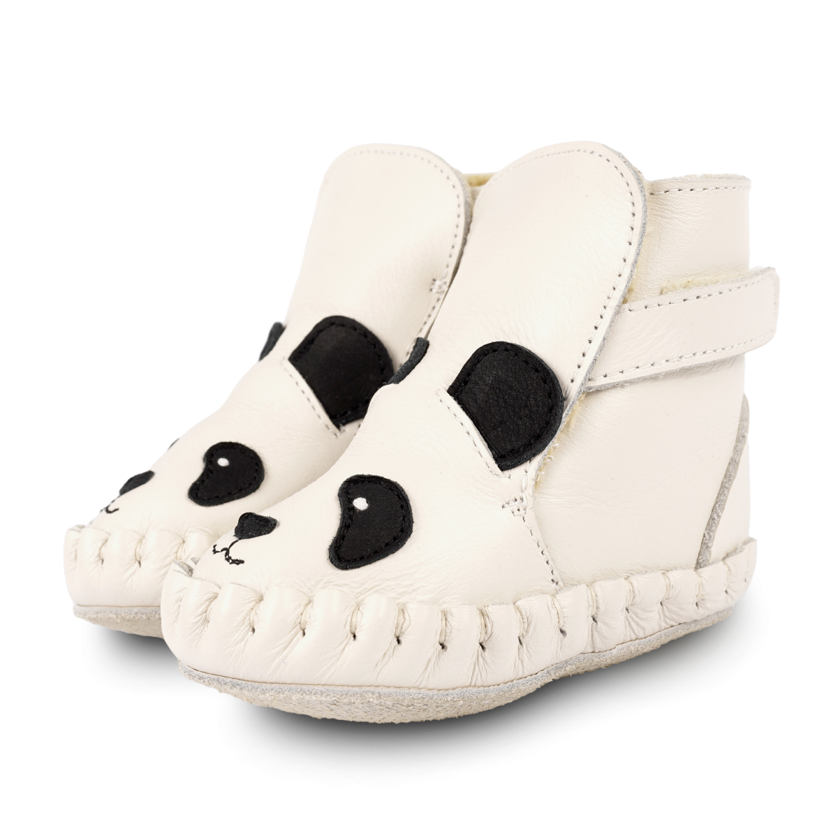 Kapi Classic Booties | Panda | Off White Leather