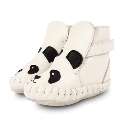 Kapi Classic Booties | Panda | Off White Leather