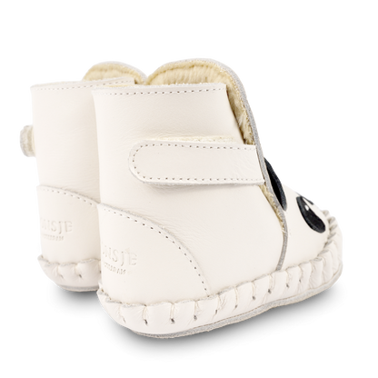 Kapi Classic Booties | Panda | Off White Leather